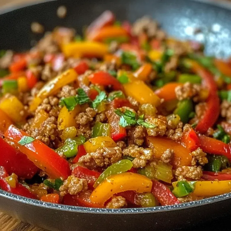 Ground Turkey and Bell Pepper Skillet