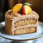 Peach Cake with Brown Sugar Frosting