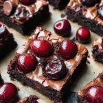 Roasted Chocolate Cherry Brownies
