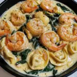 Shrimp Tortellini with Garlic Sauce