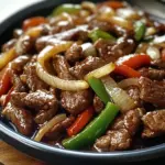 Sizzling Chinese Pepper Steak with Onions