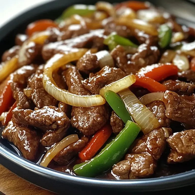 Sizzling Chinese Pepper Steak with Onions