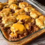 Sloppy Joe Biscuit Casserole
