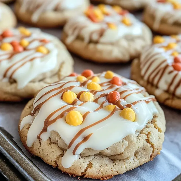 White Chocolate Reese’s Cheesecake Cookies