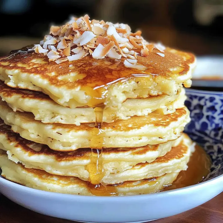coconut cream pancakes